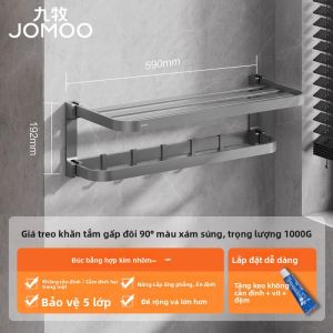 JOMOO | Giá Treo Khăn Tắm Gập Đượm Súng Không Cần Khoan
