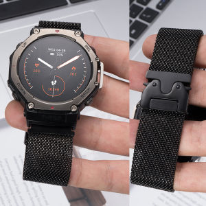 Milanese Metal Bracelet For AMAZFT T-REX 3 Watch Strap For Amazfit T Rex 2 Stainless Steel Watchband For Amazfit T-Rex Wristband