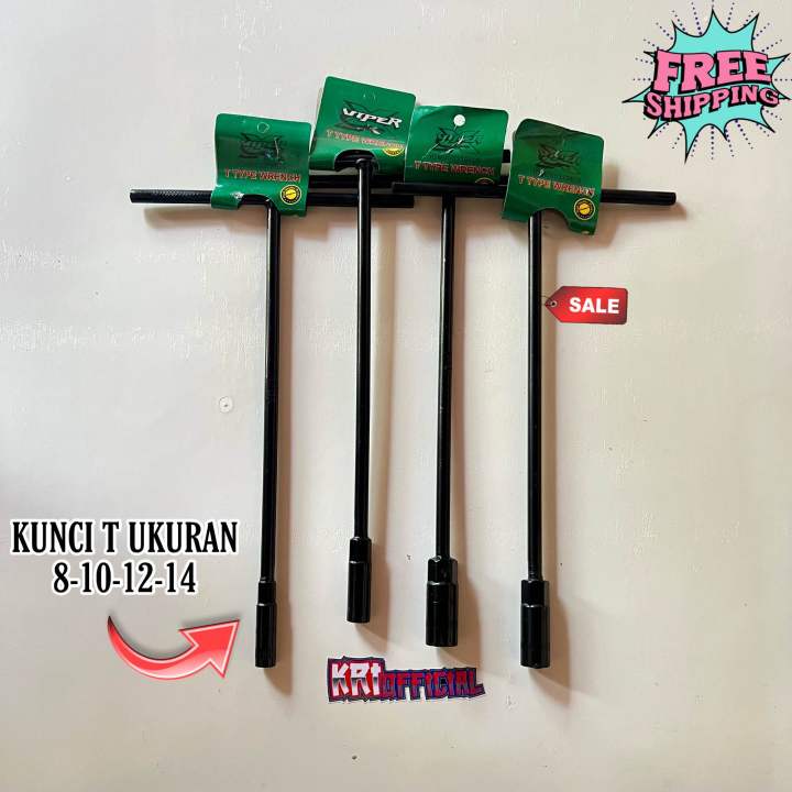 Kunci T Shock Sok Ukuran T 8 10 12 14 mm Original Kunci Sock T Socket