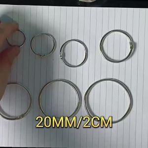 2PCS Multifunctional Metal Binder Card Ring Loose Leaf Binding Ring DIY Arts&Crafts School Supplies