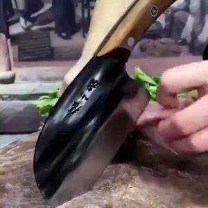 Stainless Steel Butcher Knife Slicing Vegetables Fish Head Knife With Wooden Handle Alatan Dapur Pisau Dapur/Ikan/Daging/Buah/Sayur 不锈钢鱼头刀