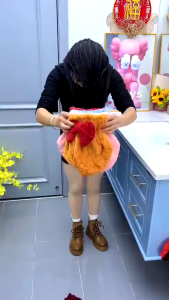 Coral Velvet Bow Dry Hair Cap/Quick Dry Shower Cap/Hair Drying Towel