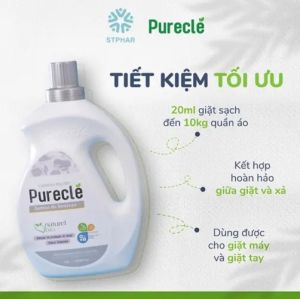 {FREESHIP} NƯỚC GIẶT XẢ ORGANIC PURECLE 3.8 lít và CÔ ĐẶC 1.38 lít