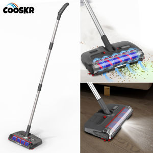 Máy Lau Nhà Xoay Điện Không Dây Máy Quét Sàn Cầm Tay Có Đèn Pha LED Để Làm Sạch Cạnh - Máy Lau Sàn