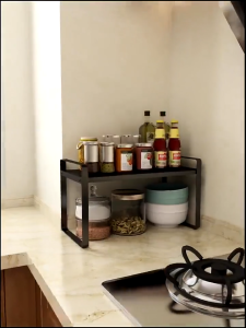 Kuga Kitchen desktop racks expandable and stackable rack countertop cabinets under sink dish cabinets