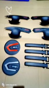 PAKET ALL NEW BRIO 2023 OUTER/AUTER + COVER HANDLE / PEGANGAN PINTU + TANK COVER BRIO HITAM