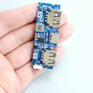 Micro/Type-C USB 5V 2.4A Dual USB 18650 Boost Pin Sạc Ban Cho Điện Thoại Di Động Power Bank DIY Phụ Kiện