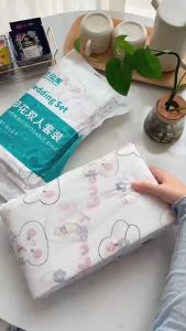 Bộ Trải Giường Du Lịch Bọc Chăn Ga Gối Khách Sạn Thông Thoáng Khí An Toàn Dùng Một Lần Tiện Lợi