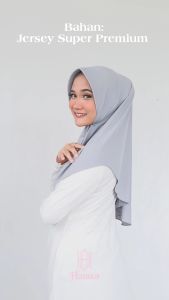 Hijab Bergo Hamidah Antem Size L Jersey Super Hauwa
