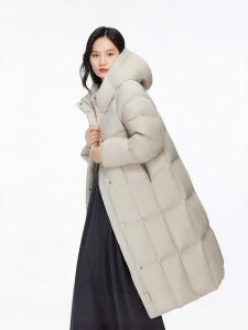 Vero Moda | Winter New Duck Down Coat Hooded Ruffle 90%