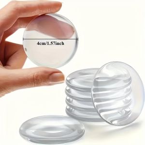Clear Rubber Door Bumpers - Self-Adhesive Wall Protectors Door Slam Stoppers for Home Protection Transparent Design for Easy