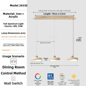 FANCY LAMP CLUB | Creative Art Creamy Style Modern Home Dining Room Chandelier