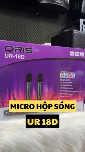 Micro karaoke cao cấp không dây chính hãng ORIS UR-18D Mic hộp tích hợp Bo xử lý công nghệ cao- Oris Professional