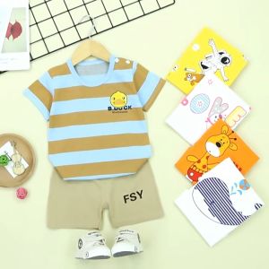 ByKiddos - Setelan Baju Bayi Impor / Baju Anak Laki-laki / Setelan Kaos Anak / Baju Bayi Lengan Pendek PART 6