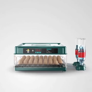 Egg Automatic Digital Incubator 130 Eggs Fully Automatic Egg Incubator Intelligent Digital Hatcher Brooder With Temperature Control And Auto Turning For Hatching Chicken Duck Goose Quail Birds Incubators For Farm【DUAL POWER】