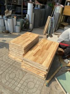 40x40x18mm gỗ cao su làm bànkệ..