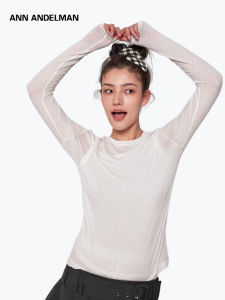 ANN ANDELMAN | Stylish White Two-Piece Thin Long Sleeve T-Shirt