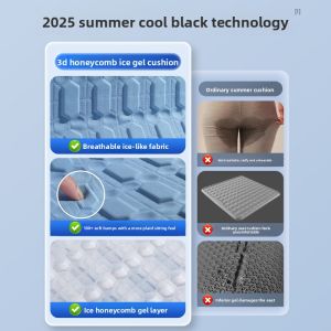 MONLEYTA | Car Seat Cushion Single Piece Ice Silk Pad Ventilated All Seasons Universal Truck Seat Cover Cooling Mat Breathable Automotive