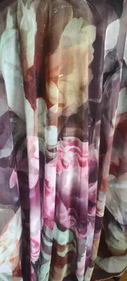 Big floral Mesh fabric sold per yard
