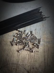 STAINLESS SPOKES 275MM x 14g & 15MM STAINLESS NIPPLE FOR MTB & ROAD BIKE 32/36 HOLES MADE IN TAIWAN