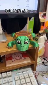 ที่รองแก้วรูปเต่าสุดฮา ที่รองแก้วเต่า แผ่นรองแก้ว ของประดับตกแต่งรูปเต่า ทนต่ออุณหภูมิ กันลื่น