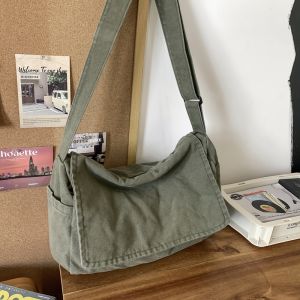 MenS Minimalist Large Capacity Messenger Bag Casual Shoulder Bag Suitable for Vacation Outdoor Activities Daily Commuting