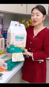 ready stock hanging lazy rag dry and wet dual-use kitchen paper thick special paper towel disposable dishwashing cloth