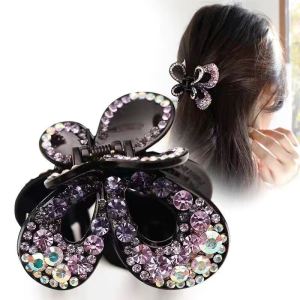 Butterfly Knot Double-Sided Hair Clip with Gradient Color Korean Simple Style for Women New Hair Accessory