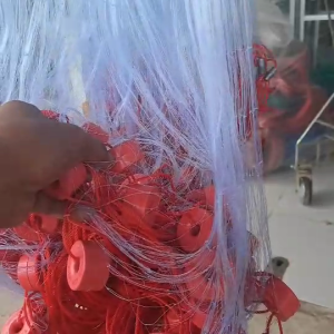 (อวนหัวใหญ่เต็มผืน)อวนดักปลา อวนลาก มองดักปลา เอ็น 0.20xลึก50ตา พร้อมใช้มีทุ่นตลับ+ตะกั่วกานา 2-12ซม. ยาว90-120 เมตร