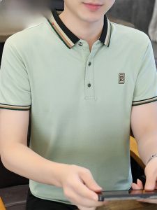 HENGYUANXIANG | High-End Polo Shirt Mens Short Sleeve Casual Turn-down Collar Summer Fashionable Top Quality Cotton Polyester Spandex Blend