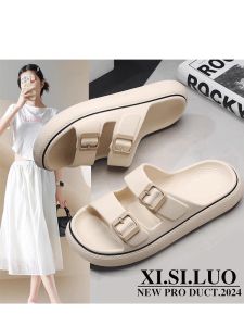 Dép Đi Biển Đế Mềm Chống Trượt Cỡ Lớn Cho Nữ Mùa Hè 2025 Dép Đi Biển Đế Mềm Đế Phẳng Đế EVA Màu Trơn Đế Mềm