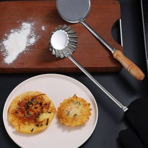 Non-Stick Long Handle Deep-fried Meatball Spoon Fried Food Serving Spoon Meat Pie Scoop Ball Maker