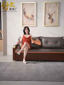 Sofa giường gỗ đa năng gấp gọn thành ghế khung thép sơn tĩnh điện chống gỉ có ngăn chứa đồ bằng gỗ