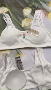 Áo lót lá học sinh có mút có móc cài áo lót lá 3 lỗ 35kg đến 40kg AOLA6020