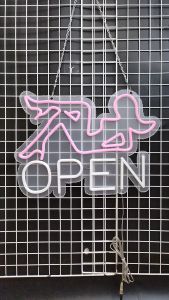 ป้ายไฟนีออน LED ขนาดใหญ่ 50x39x1.5 ซม. สำหรับตกแต่งหน้าร้าน สไตล์คาเฟ่ พร้อมปลั๊ก US/EU ที่รองรับ EU/UK/CN พลาสติกคุณภาพสูง