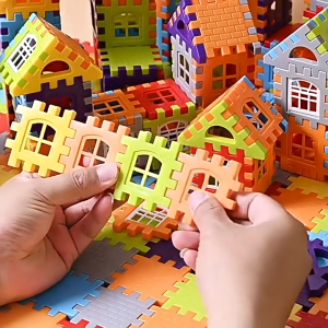Nanafine【 🔥การจัดส่งจากประเทศไทย🔥 】  70-310PCS บ้านอาคารเด็กบล็อกอาคารพลาสติกบล็อกอาคารบ้านของเล่นการศึกษาบล็อกอาคารบ้านทำด้วยมือเด็กบล็อกอาคารประกอบ 3-12 ปี