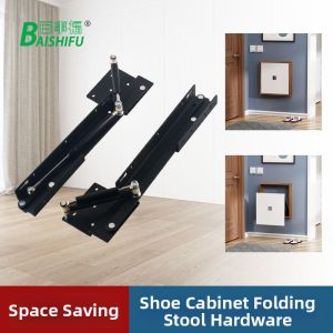 Wall-mounted Shoe-changing Bench with Bi-directional Air Pressure Cushioning