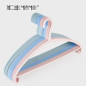 HSBC Plastic Hanger Adult Clothing Storage Organizer No Trace Arc Shape No Wrinkle No Bagging Shirt Drying Hanger Made in China