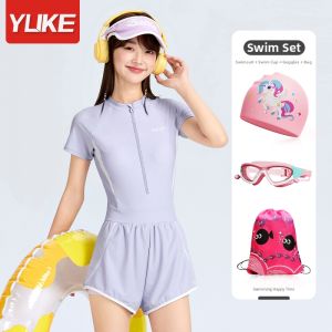 YUKE | Quick-Drying Sun-Protective Swimwear Set For Teenagers