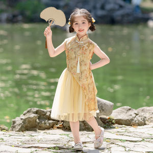 BOBOELEPHANT | Traditional Chinese Style Childrens Hanfu Suit