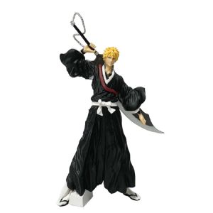 Bandai | 21cm Bleach Anime Figure Kurosaki Ichigo Action Figure Aizen Sousuke/Hitsugaya Toushirou Figurine PVC Model Collection Toy Gifts