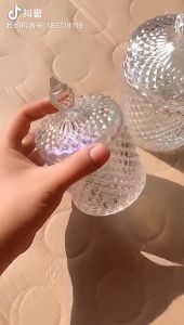 European Glass Candy Cup  Creative Lid Jar Tray Fruit Candy Bucket Storage Biscuit Sugar Snack Tea Coffee Food