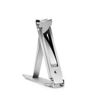 Ultra-Thin Foldable Stainless Steel Nail Clippers Portable Keychain Attachment Single Pack Adult Personal Grooming Tool