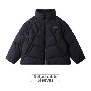 MUCMUKN | High Fill Down Water Oil Stain Resistant Vest 90% White Duck Down