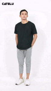 3 Pcs Celana 7/8 Training Olahraga Pria Wanita Deva Baggy Pants Santai By Catelu - Zahra Clothing