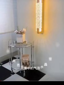 Hiroad luxury crystal wall lamp for living room TV background wall bedroom bedside lamp foyer Starry Sky bubble Crystal decorative lamp