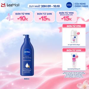 Sữa Dưỡng Thể NIVEA Dưỡng Ẩm Chuyên Sâu 72H | Thấm Nhanh (550 ml)/ Kem Body - 80212/80212x2