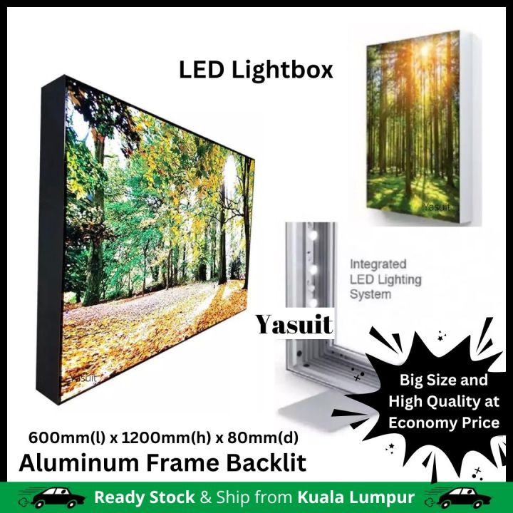 lazada　ポスター　bright 　サイン付き Big Size Factory Price Aluminium LED Lightbox Aluminum Sign Board