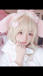 Bando Korea Cinnamoroll Sanrio Cosplay Anime Telinga Kelinci Lolita Pita Motif Lucu Aksesoris Rambut