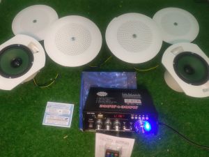 peket sound system amply mini speaker celling ukuran 4nci cover 6 inci untuk restaurant cafe massage sekolah kantor kontrakan